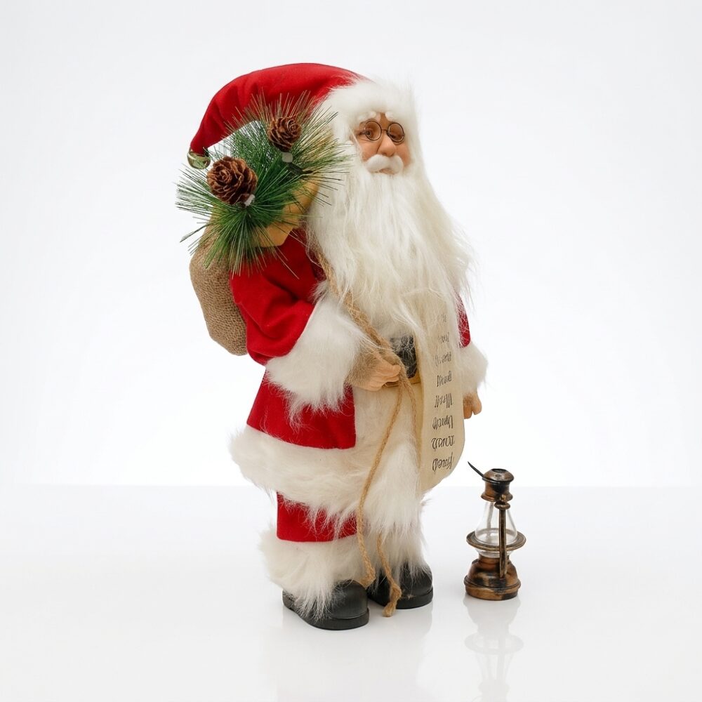 MUÑECO PAPA NOEL C/REGALOS Y FAROL ART ER1708-1/ 1689 JAO