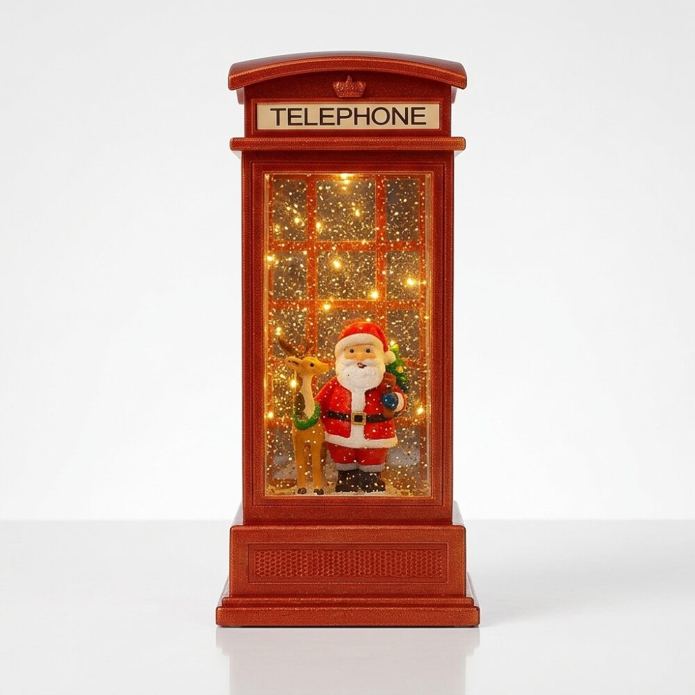 CABINA TELEFONICA FAROL NAVIDEÑO 19CM ART 1499/ C1 NAVI JAO