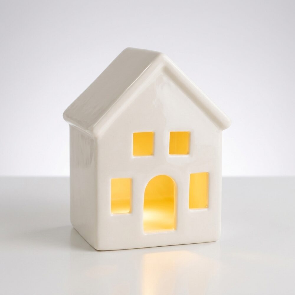 ADORO CASA CERAMICA BLANCA LUZ 15CM ART 2172/ C2371 NAVI JAO