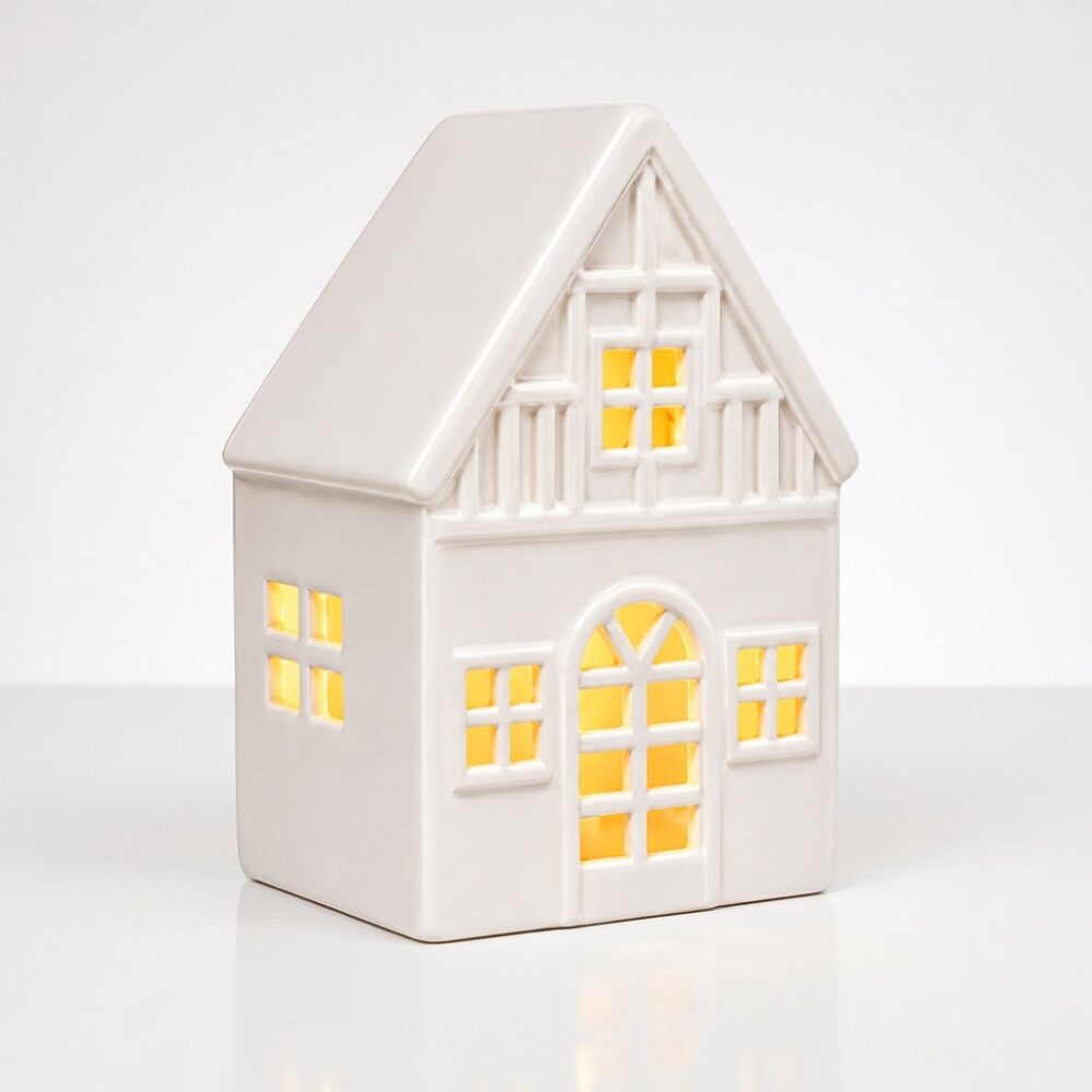 ADORO CASA CERAMICA BLANCA LUZ 17CM ART 2170/ C2369 NAVI JAO