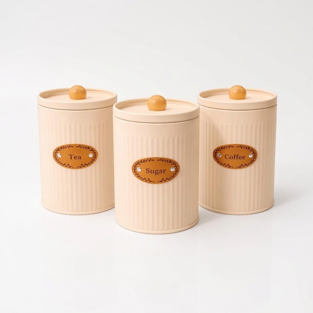 SET LATA ALMACENAJE TE,AZUCAR YA CAFE ART 1761/ WG120C JAO