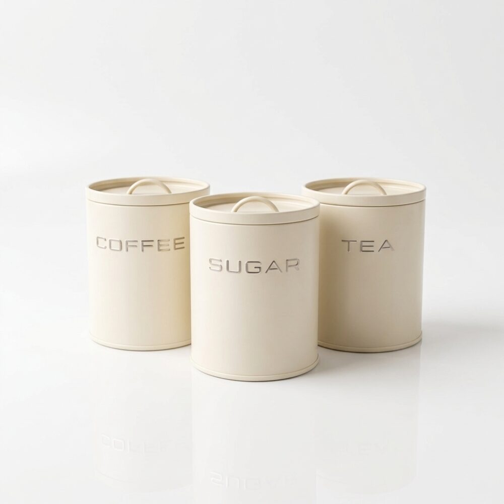 SET LATA ALMACENAJE TE,AZUCAR YA CAFE ART 1077/ AA148-C JAO