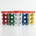BOLA NAVIDEÑA x6 UND 7CM ART 1042 NAVI JAO