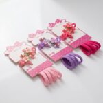 SET DE COLITA DE PELO Y  BROCHES FLORES PL-1648-06 JAO