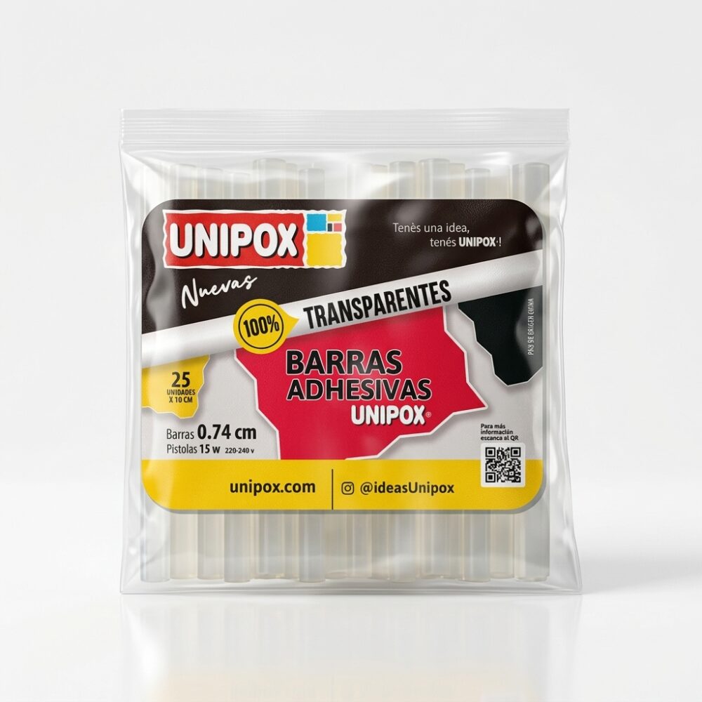BARRA SILICONA 0.74CM x10CM FLOWPACK x25 UND ART ST03290 JAO