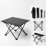 MESA PLEGABLE HIERRO 56X41X40 CM COL NEGRO RK2507001 JAO