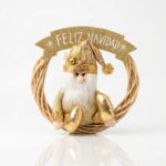 COLGANTE NAVIDEÑO C/PAPA NOEL DORADO ART NS315140 NAVI JAO