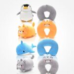 ALMOHADA VIAJE PELUCHE ANIMALES D/MICRO PERLAS ART 48619 JAO