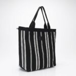 BOLSO PLAYERO TEJIDO RAYADO C/GRIFA SKORA ART 49164 JAO
